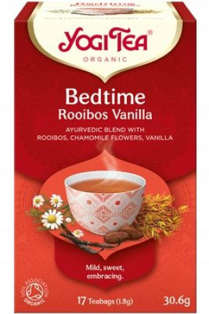Herbata BEDTIME ROOIBOS VANILLA YOGI TEA Rumianek