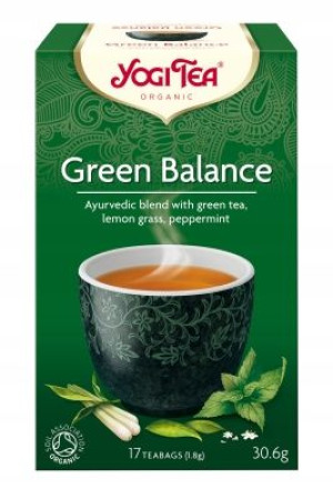 Herbata zielona GREEN BALANCE YOGI TEA Mięta