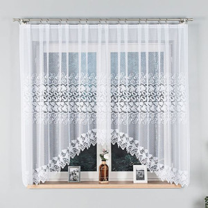 Firanka gotowa żakardowa - 004465 - 160x310 cm - biała