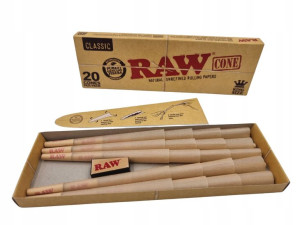 RAW Cones King Size 20 sztuk skręcone