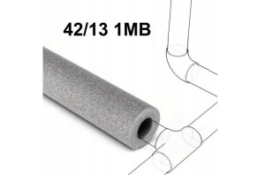 Otulina na rurę szara 42/13 1MB