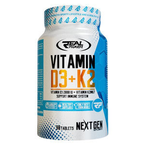 Vitamina D 2000 +Vit K - REAL PHARM - 90 tabs