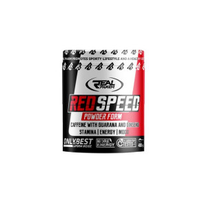 Red Speed Powder - REAL PHARM - kofeina - 400g Raspberry Strawberry