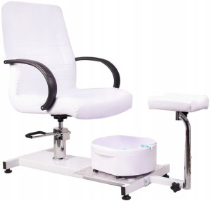 Fotel do pedicure masażerem stóp kosmetyczny SPA