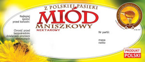Paczka etykiet na miód mniszkowy (100szt) - wzór E67
