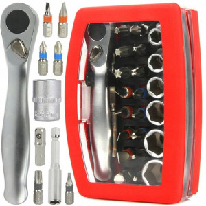 Zestaw Bitów Nasadki Grzechotka Bity Torx Crv 24e