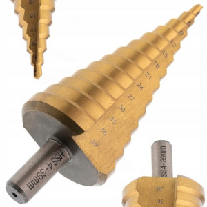 Wiertło Stożkowe Stopniowe Tytan Hss 4-39mm