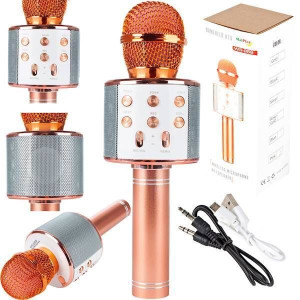 Mikrofon Bezprzewodowy Karaoke Bluetooth Głośnik