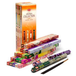 Kadzidełka mega zestaw HEM Aroma Collection 200 sztuk dużo różnych zapachów