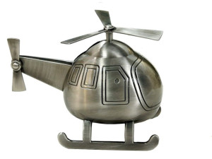 Skarbonka model śmigłowca helikoptera oryginalny prezent