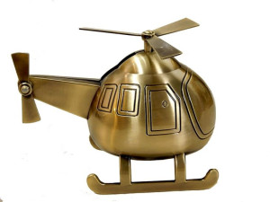 Skarbonka model śmigłowca helikoptera prezent dla chłopca