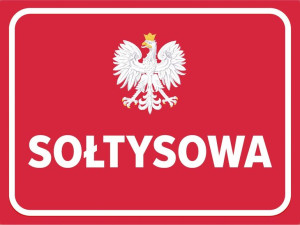 TABLICZKA SOŁTYSOWA 30X40cm aluminium dibond tablica