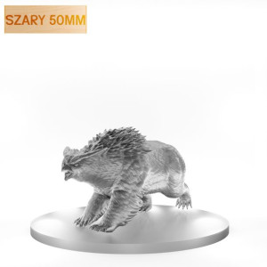 Figurka Rpg - Seria Potwory - Biegnący Sowodźwiedź A - Szary 50 Mm