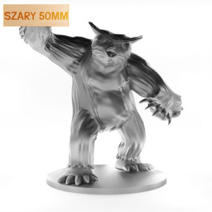 Figurka Rpg - Seria Potwory - Sowodźwiedź Stojący - Szary 50 Mm