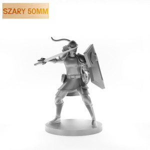 Figurka Rpg - Seria Potwory -  Hobgoblin - Szary 50 Mm