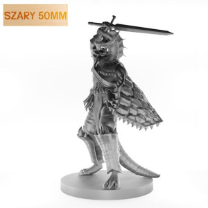 Figurka Rpg - Seria Potwory -  Zielony Półsmok - Szary 50 Mm