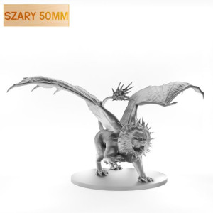 Figurka Rpg - Seria Potwory - Mantikora - Szary 50 Mm