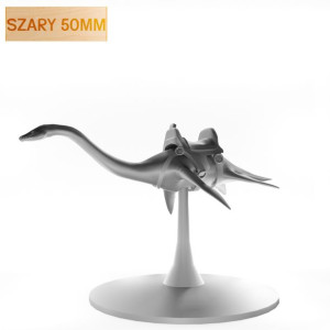 Figurka Rpg - Seria Potwory - Dinozaur Plezjozaur Wierzchowiec Szary 50 Mm
