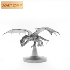 Figurka Rpg - Seria Potwory - Smoczątko Chromatyczne Zielone B Szary 25 Mm