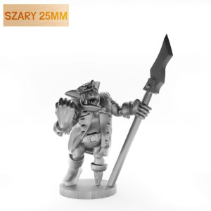 Figurka Rpg - Seria Humanoidy - Ork Pirat - Szary 25 Mm