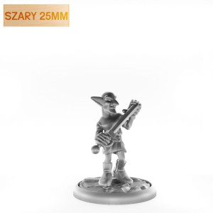 Figurka Rpg - Seria Humanoidy - Goblin Wojownik - Szary 25 Mm