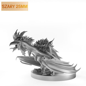 Figurka Rpg - Seria Potwory - Kuroliszek - Szary 25 Mm