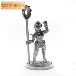 Figurka Rpg - Seria Humanoidy - Pastafariański Czarnoksiężnik - Szary 50 Mm