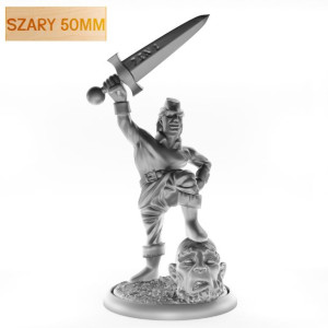 Figurka Rpg - Seria Humanoidy - Jaś Zabójca Olbrzymów - Szary 50 Mm