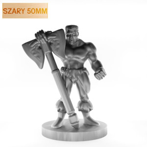Figurka Rpg - Seria Humanoidy - Barbarzyńca Rutkowski - Szary 50 Mm