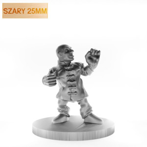 Figurka Rpg - Seria Humanoidy - Mnich Niziołek - Szary 25 Mm