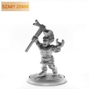 Figurka Rpg - Seria Humanoidy - Dziki Gnom - Szary 25 Mm