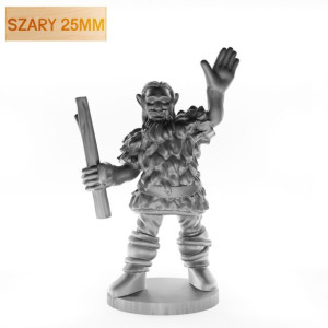 Figurka Rpg - Seria Humanoidy - Firbolg Druid - Szary 25 Mm