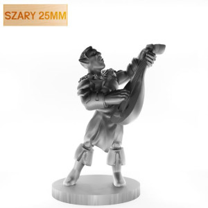 Figurka Rpg - Seria Humanoidy - Ork Bard - Szary 25 Mm