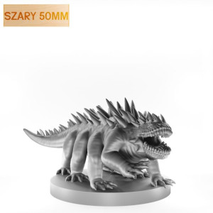 Figurka Rpg - Seria Potwory - Bazyliszek - Szary - 50 Mm