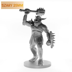 Figurka Rpg - Seria Potwory - Przywódca Niedźwieżuk - Szary - 25 Mm