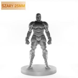 Figurka Rpg - Seria Potwory - Ożywiona Zbroja - Szary - 25 Mm