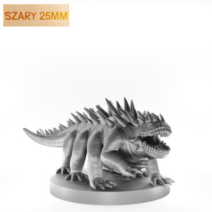 Figurka Rpg - Seria Potwory - Bazyliszek - Szary - 25 Mm