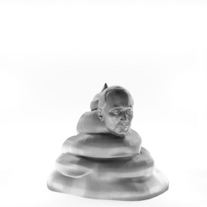 Figurka Rpg - Seria Potwory - Pootin - Szary - 39X50 Mm
