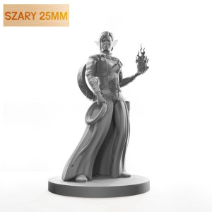 Figurka Rpg - Seria Humanoidy - Zaklinacz Hobgoblin - Szary 25 Mm