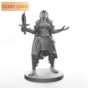 Figurka Rpg - Seria Humanoidy - Męczennica - Szary 25 Mm