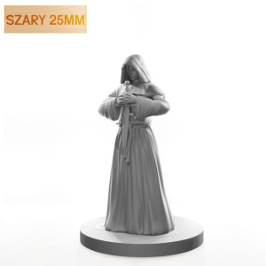 Figurka Rpg - Seria Humanoidy - Kultystka - Szary 25 Mm