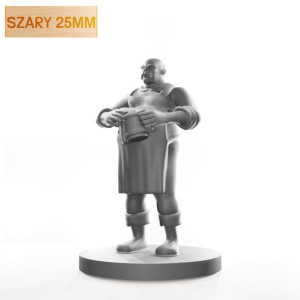Figurka Rpg - Seria Humanoidy - Karczmarz - Szary 25 Mm