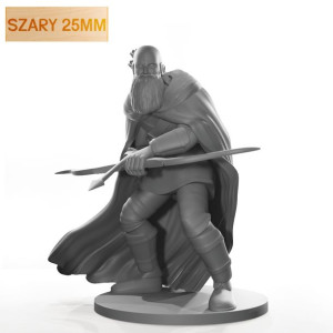 Figurka Rpg - Seria Humanoidy - Samotny Łowca - Szary 25 Mm
