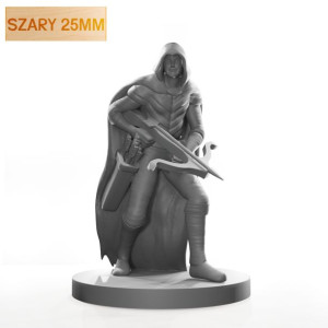 Figurka Rpg - Seria Humanoidy - Mistrz Łowców - Szary 25 Mm