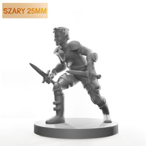 Figurka Rpg - Seria Humanoidy - Łotrzyk Stefan - Szary 25 Mm