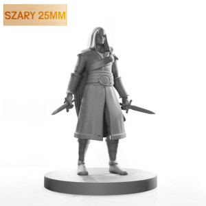 Figurka Rpg - Seria Humanoidy - Asasyn - Szary 25 Mm