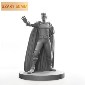 Figurka Rpg - Seria Humanoidy - Półelf Czarnoksiężnik - Szary 50 Mm