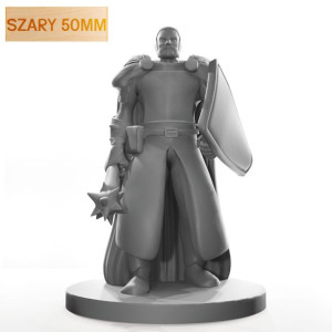 Figurka Rpg - Seria Humanoidy - Szlachetny Kleryk - Szary 50 Mm