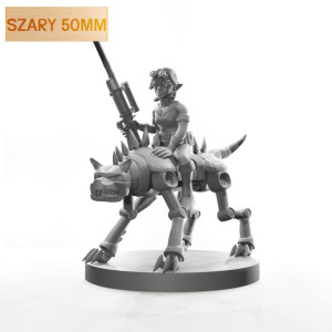 Figurka Rpg - Seria Humanoidy - Konstruktor Na Robocie - Szary 50 Mm