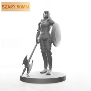 Figurka Rpg - Seria Humanoidy - Waleczna Konstruktorka - Szary 50 Mm